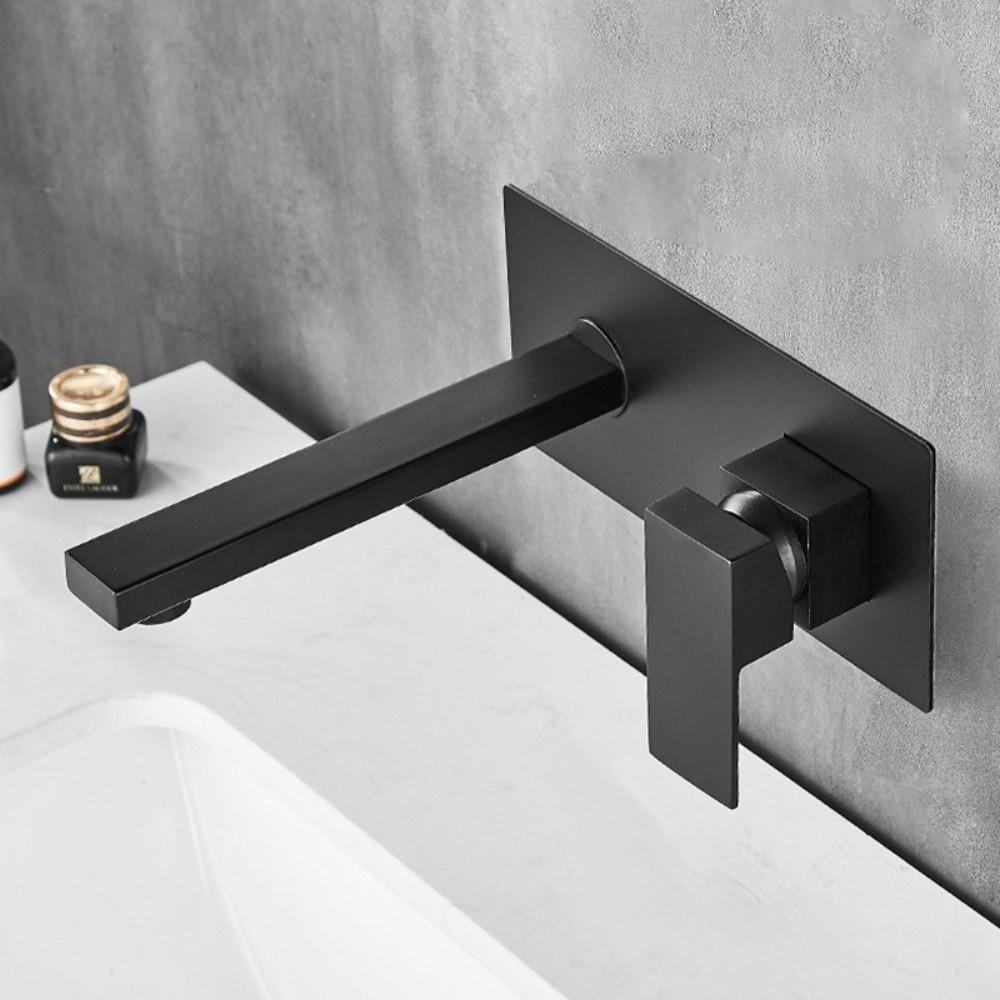 Wall Mounted Bathroom Wash Sink Faucet Stainless Steel Bathroom Sink Faucet Basin Faucet Bathroom