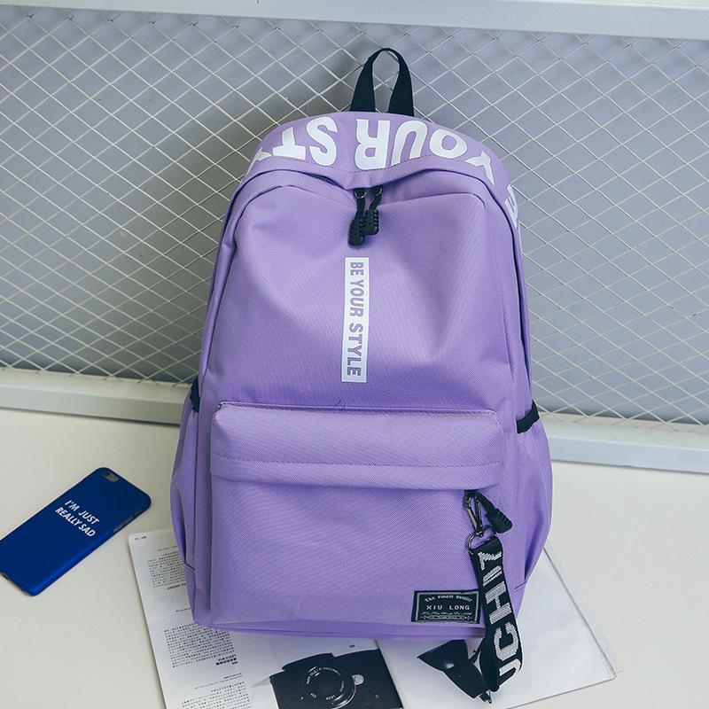 Studentský batoh Oxford Schoolbag Lehký Velkokapacitní měkký ramenní popruh Módní potisk Multifunkční batohy