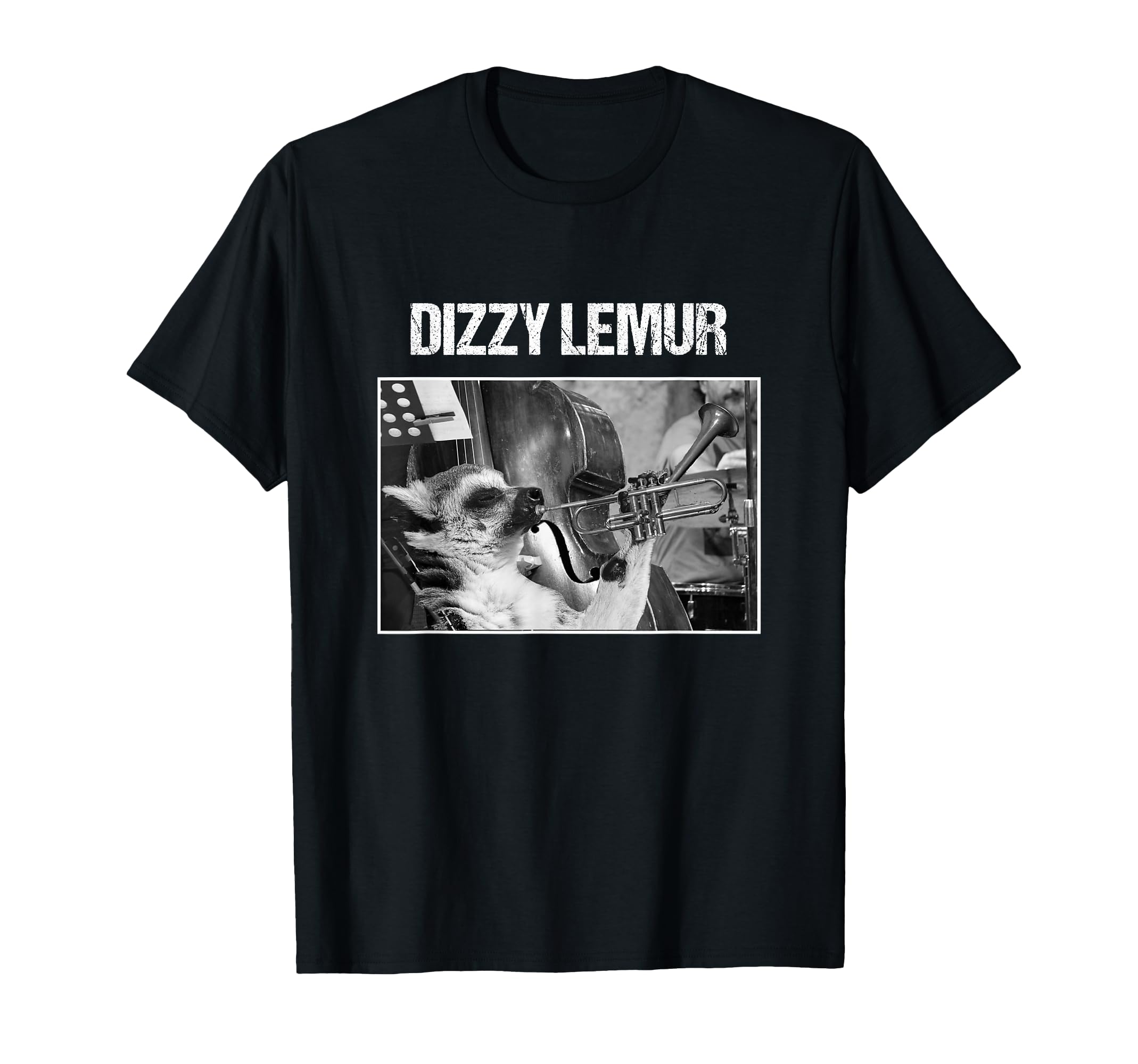 Dizzy Lemur Jazz Lemur Trumpet T-Shirt
