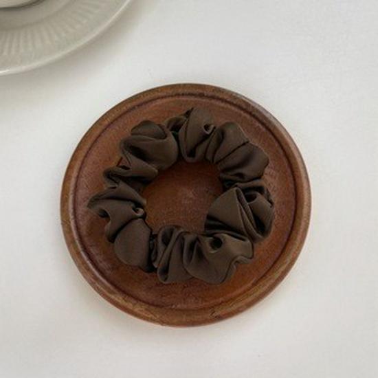 Корейские высококачественные кремовые атласные резинки-скранчи Универсальные резинки для волос