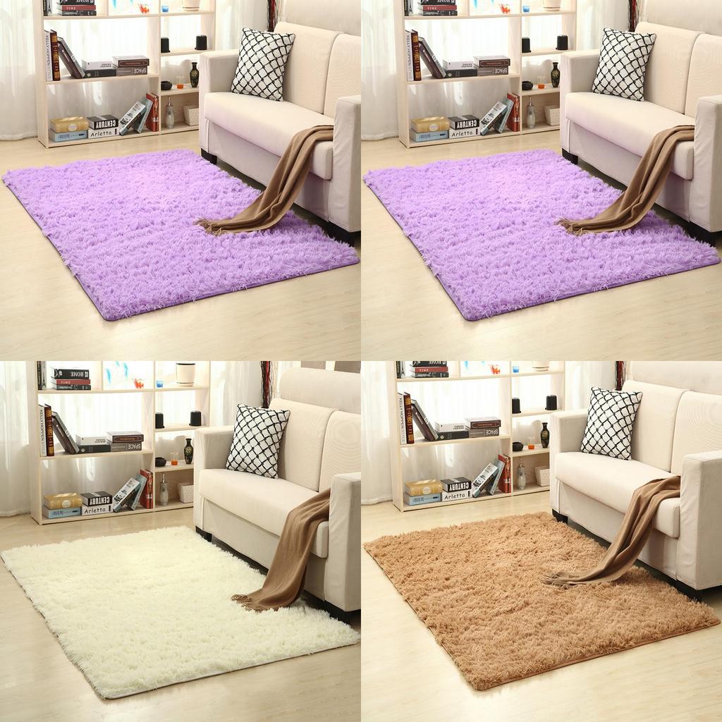 Luxuriously Soft Fluffy Rug With Anti-slip Backing Perfect For Living Room And Bedroom