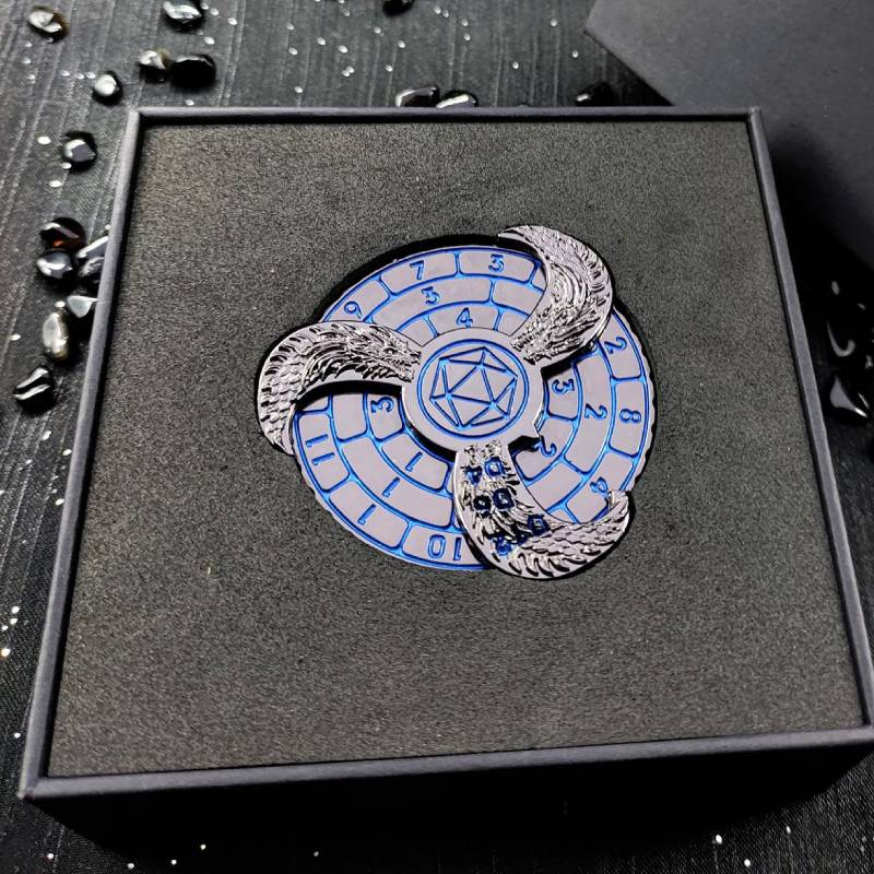 Rotating Roulette Dice Fingertip Gyro Dice DND Role Playing RPG Game Toy