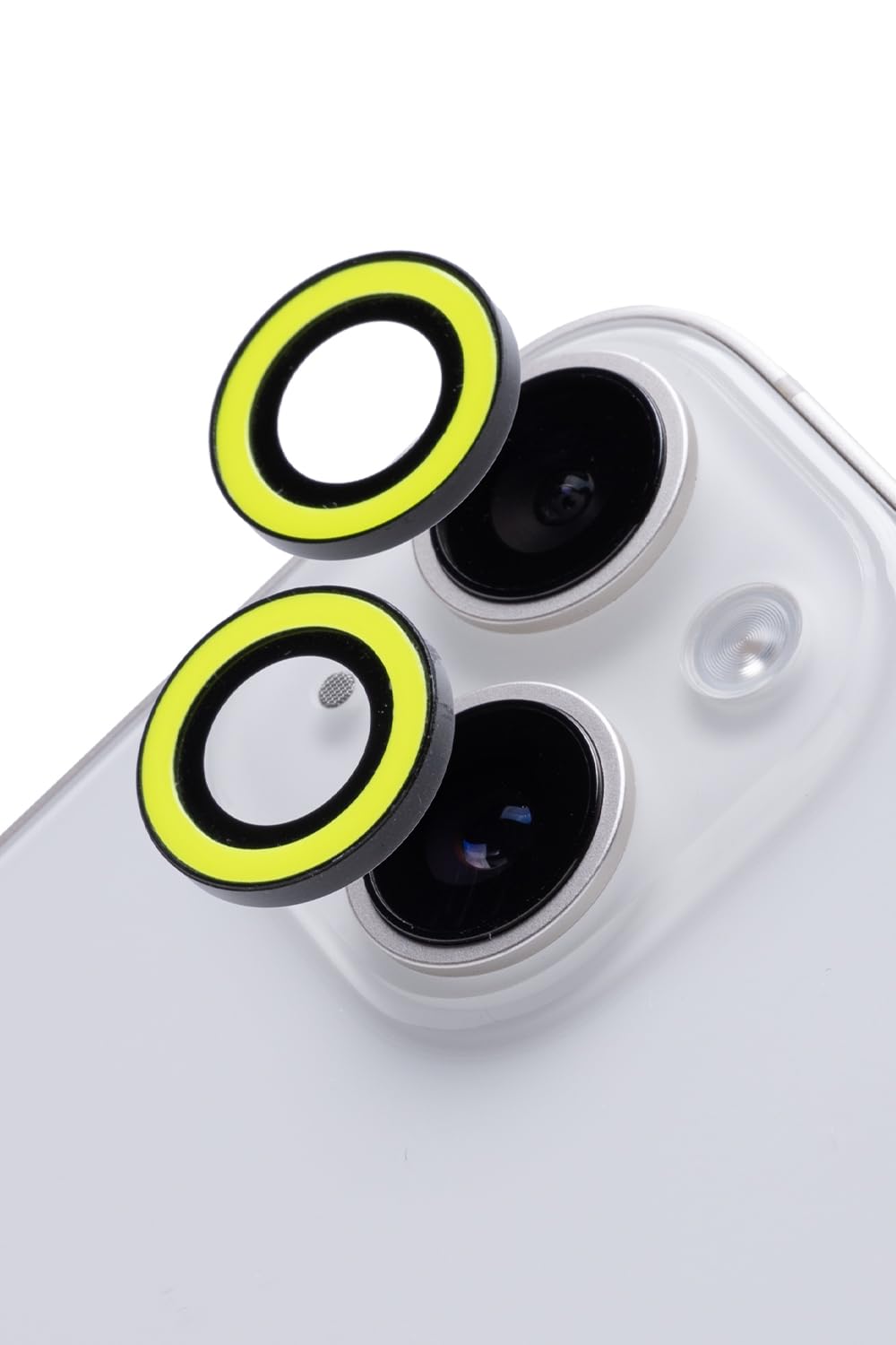 

iFace Neo iPhone Plus Camera Lens Tempered Glass iPhone Plus Camera Lens Camera Protective Scratch and Smudge 14/14 Cover, (Neo Yellow) [iFace 14/14