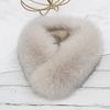 ZDFURS Echter Fuchs Pelzkragen & Schal 100% Natürlich Winterlich Warm Atmungsaktiv Pelz mit Magnet Quadratischer Stil für Damen Outdoor-Nutzung