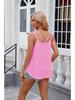 Women's Top Spring/summer T-shirt Sleeveless Suspender Hollowed Out V-neck Vest for Women
