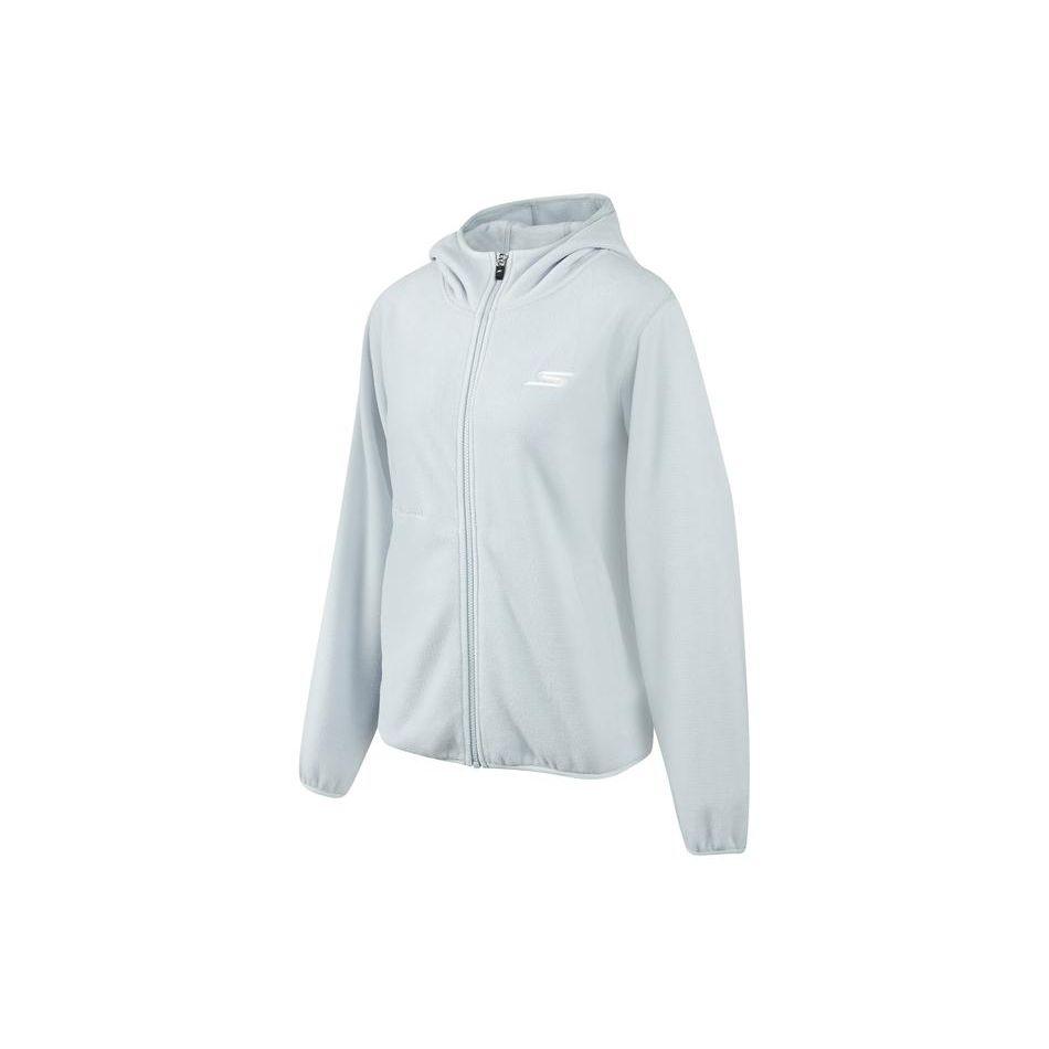 Skechers Hooded Zipper Fleece Jacket Women Jackets Arctic-Ice-Blue P423W071-03JF S