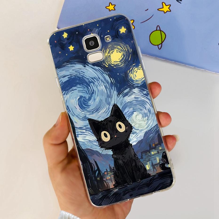 Lovely Printing Case For Samsung Galaxy J6 J6+ J600G J610G Soft Silicone TPU Back Cover For SamsungJ6 J 6 Plus 2018 Phone Cases