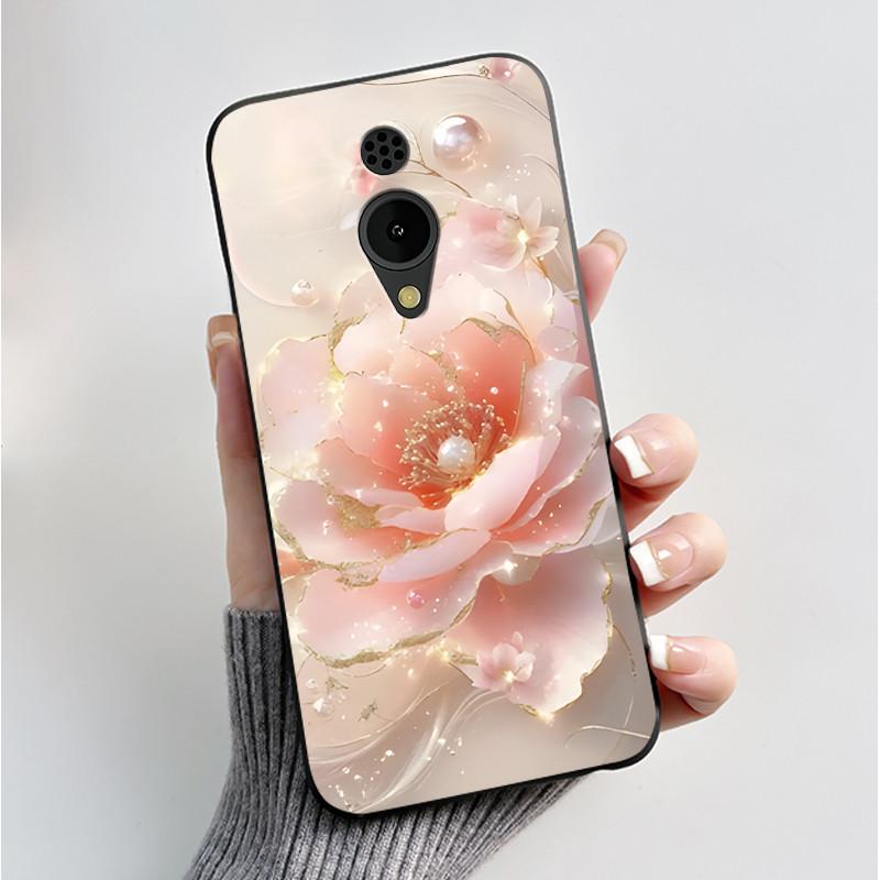 Printed Phone Case For Nokia 150 2G 2023 C2 C10 C20 Funda Coque Soft Silicone Black Shell Cover Cute Flower Cartoon Casing Capa