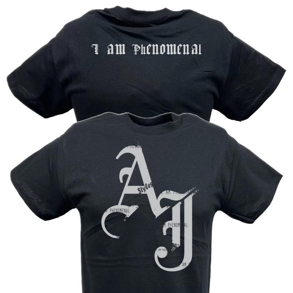 AJ Styles I Am PhenoUnisexal Unisexs Black Tshirt M