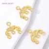 11.7mm*12.2mm 18K Gold Plated Brass Connector Charms,Connectors For Jewelry,Connector For Beads,DIY Earring Making Findings