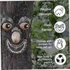 1pcs Tree Monster Features Resin Decoration For Halloween Easter Party Yard Outdoor Easy Install Waterproof Creative Decor Gifts