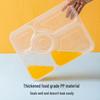 Disposable Rectangular 3-Compartment PP Meal Prep Boxes
