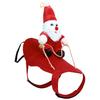 Adjustable Pet Costume Pet Santa Outfit Soft Breathable Fabric Dog Apparel for Making Up Festivities