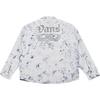 Vans Bleach Wash Denim Oversized Shirt Jacket White Blue Men VN000R5KF48