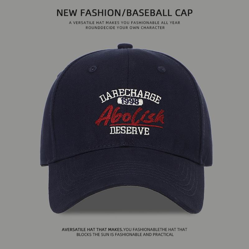New trendy brand embroidered baseball cap men's and women's fashion cap shows small face