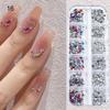 Mix 3D Flatback Nail  12 Grids Mini  Diamonds For Nail Art Glitter Charm Decorative Diy Manicure Art Accessor