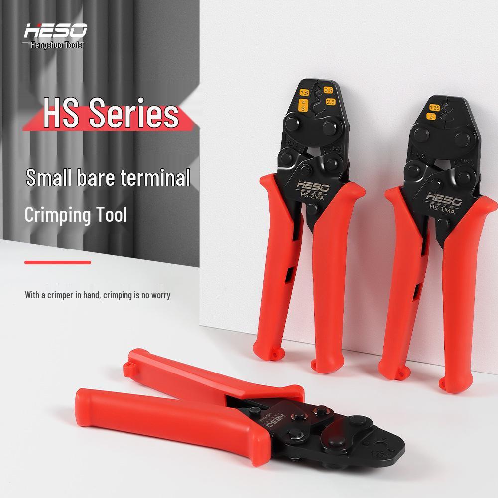 HS-1MA Imitation Shrimp Ratchet Terminal Crimping Pliers for Non-Insulated Terminals