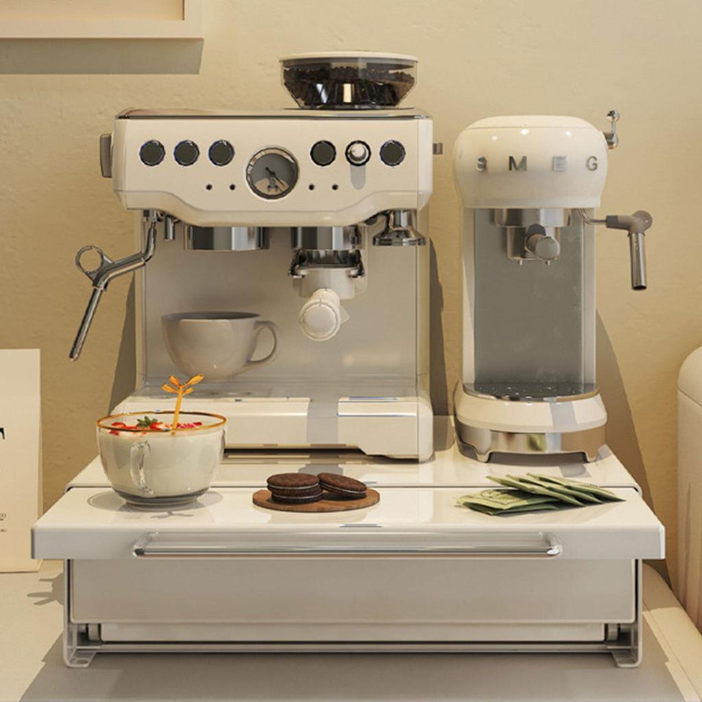 Coffee Bar Organizer Double Layer Accessory Gifts Multipurpose Drawer Cabinet for Kitchen