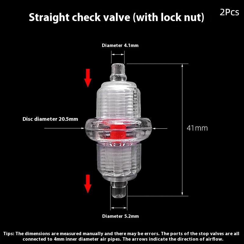 

2 шт. Долговечность Аквариумы Аквариум Аэратор Обратный клапан Кислородный насос Односторонний обратный клапан Для аквариумов Подача кислорода