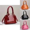 Modern Pu Stone Pattern Shoulder Bag With Inner Pockets For Women