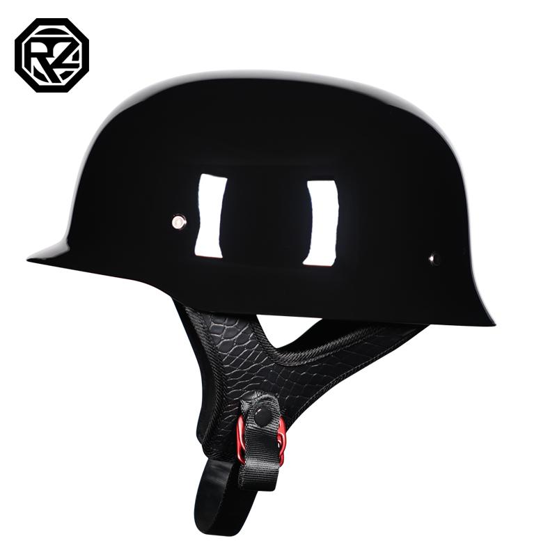 World War II German Style Motorcycle Helmet Capacetes Open Face Retro Cascos Para Moto