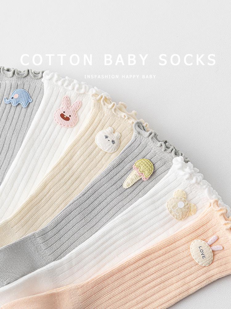 Infant & Toddler Cotton Leg Socks: Non-Binding, Long Tube, Unisex, 0-3 Years, All Seasons