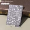 Butterfly Floral Lace Stripe Nail Art Transfer Plate