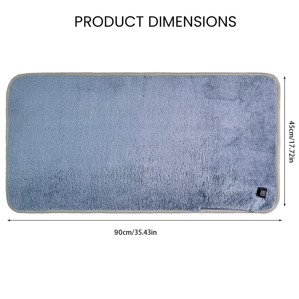 Portable Heated Mat 3 Adjustable Temperature USB Electric Heated Chair Cushion 4 Heated Areas Warmer Sitting Mat Pad for Camping