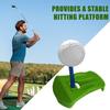 3D Printed Golf Tee Holder with 5 Tees Artificial Turf Tee Stand Outdoor Indoor Driving Range Home Training Golf Simulator Tee Hinged Turf Base
