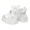 Fashion New Fashion Mesh Breathable Chunky Women's Sneakers Casual Lace Up 7CM Heightening Sports Shoes Comfortable Ladies Running Shoes