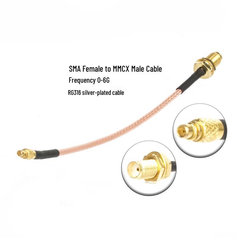 

Zhenbaolai SMA Female to MMCX Male RG316 RF Jumper Cable