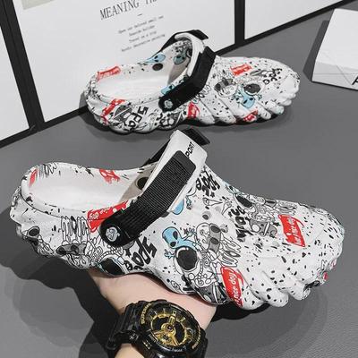 Zapatillas de playa de verano Baotou transpirables 2024 para hombre – Zapatos casuales versátiles y juveniles de doble uso en tallas grandes.