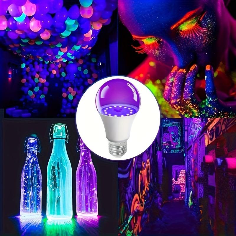 12W E27 Black Light Bulb,UV LED Blacklight Bulb for Glow In The Dark Party,Body Paint,Neon Posters & Club,385-400nm Black Light