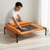 Elevated Pet Bed Mesh Ventilated Dog Cot Washable Resting Furniture for Small