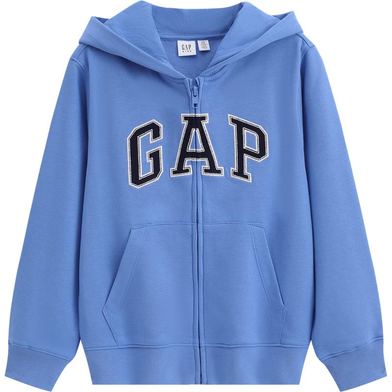 GAP Kids 2026 Spring Embroidered Logo Full-Zip Hoodie 140/68