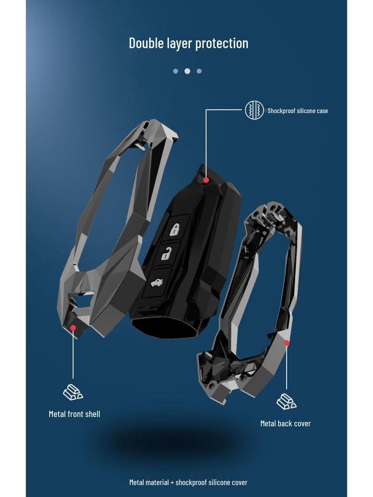 Baojun Car Key Case for 510, 560, 730, 530, E200, 630, 310W, RC6, RM5 Models