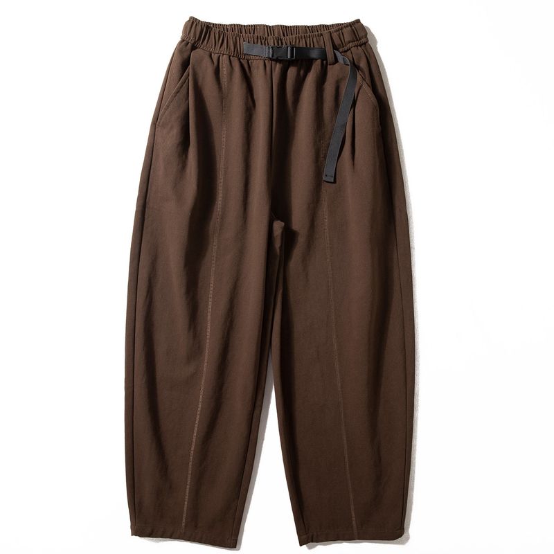 Men's Casual Pants in Coffee Color, Loose Straight-Leg Autumn Trousers, Japanese Retro Trendy Brand, Stylish Wide-Leg Pants