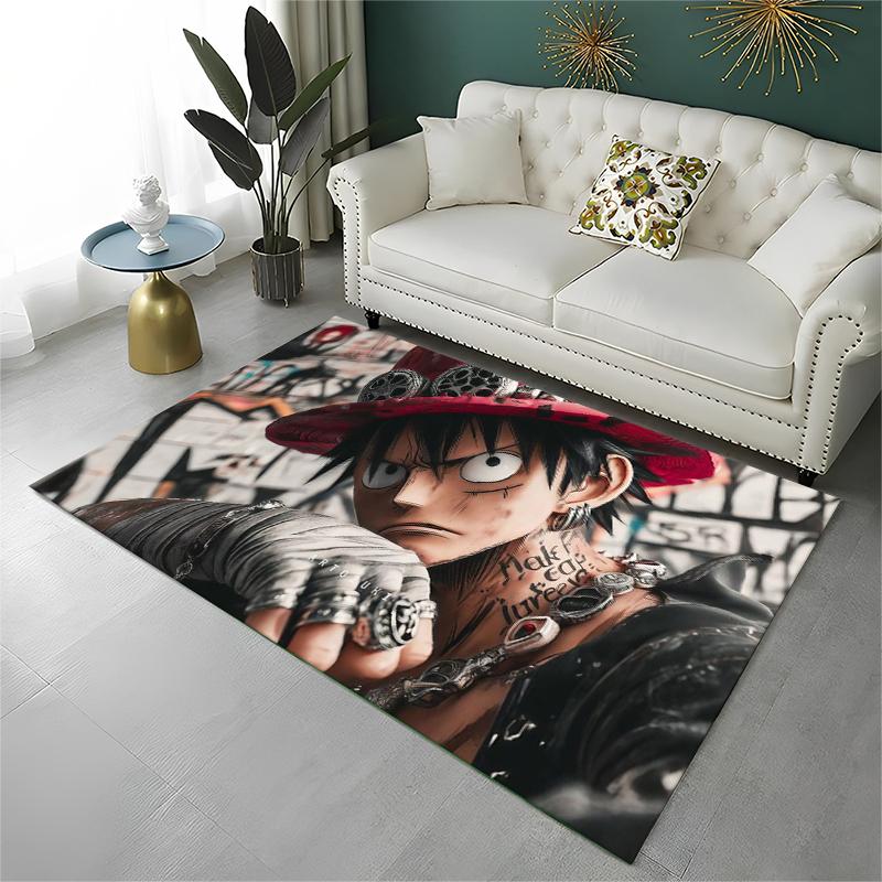 Anime Zoro One P-Piece Cartoon Carpet Rug for Playroom Bedroom Living Room Sofa Home Decor,kid Area Rug Non-slip Floor Mat