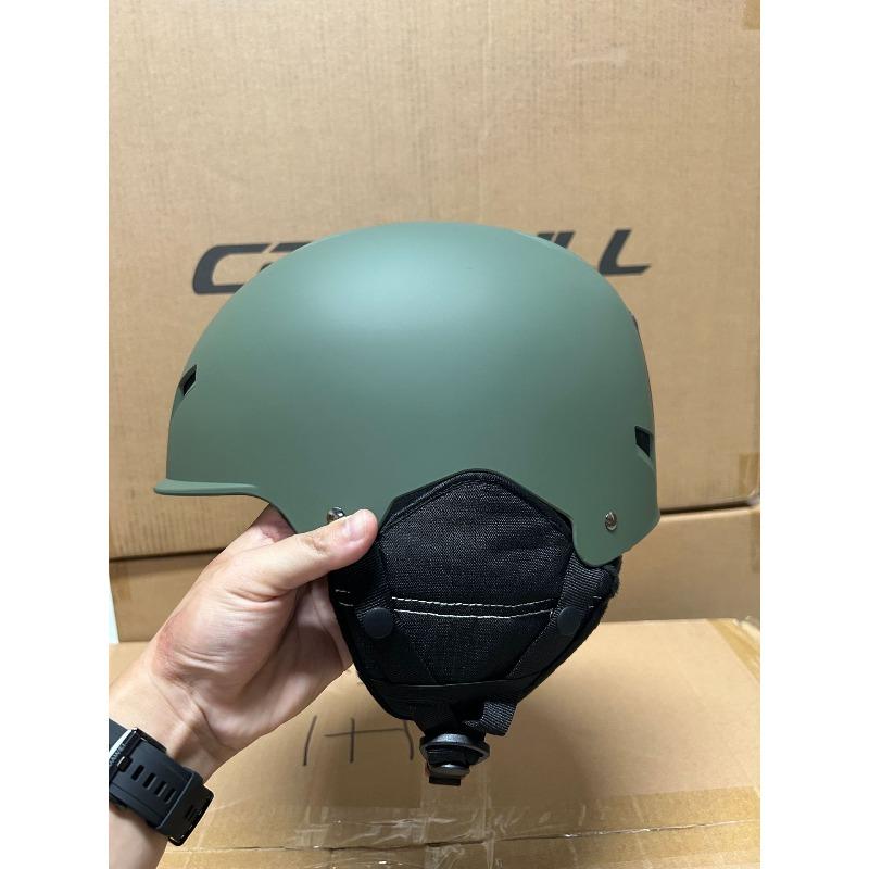 

Adult Professional Ski Helmet Women s Snowboard Double Board Breathable Anti-collision Ski Equipment Warm Snow Helmet Men L армия зеленый