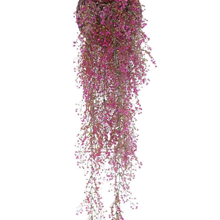 Wisteria Vine Artificial Silk Flower Wall Hanging for Indoor Decoration