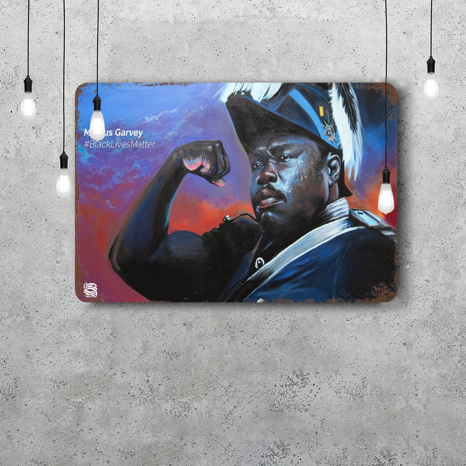 

marcus garvey Political Activist Decor Metal Signs Tin Signs Captain Poster Decor for Bar Pub Club Man Cave Wall Decoration 20x30cm（7.8x11.8inch）