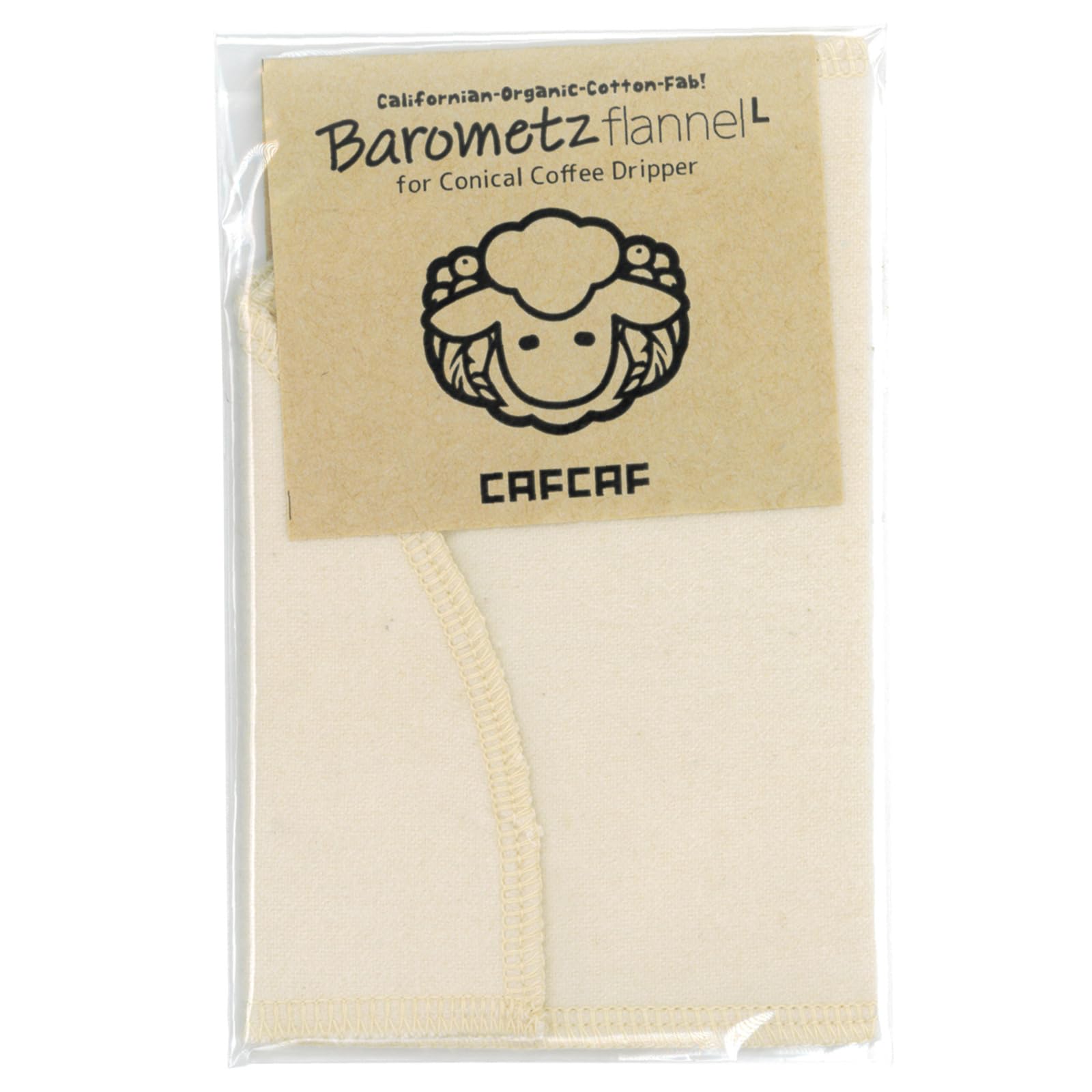 

CAFCAF California Organic Flannel Coffee Barometz 1 шт. Фильтр, фланель, (L)