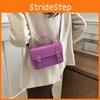 Trendy Street Style Solid Color Pu Handbag Women's Crossbody Bag