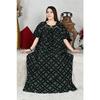 Cotton Nighty Women Plus Size Indian Printed Sleepwear Night Maxi Gown Dress