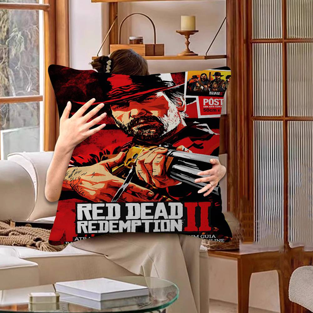 Game R-Red Dead-R-Redemptions 2 Pillow Gifts Home Office Furnishings Bedroom Sofa Car Cushion Cover Case 45x45cm