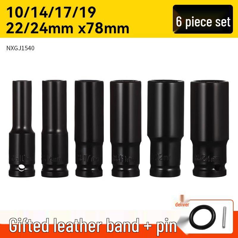 Set de socluri prelungite hexagonale pentru bormașină, pistol cu aer comprimat – Mărimi 8-34