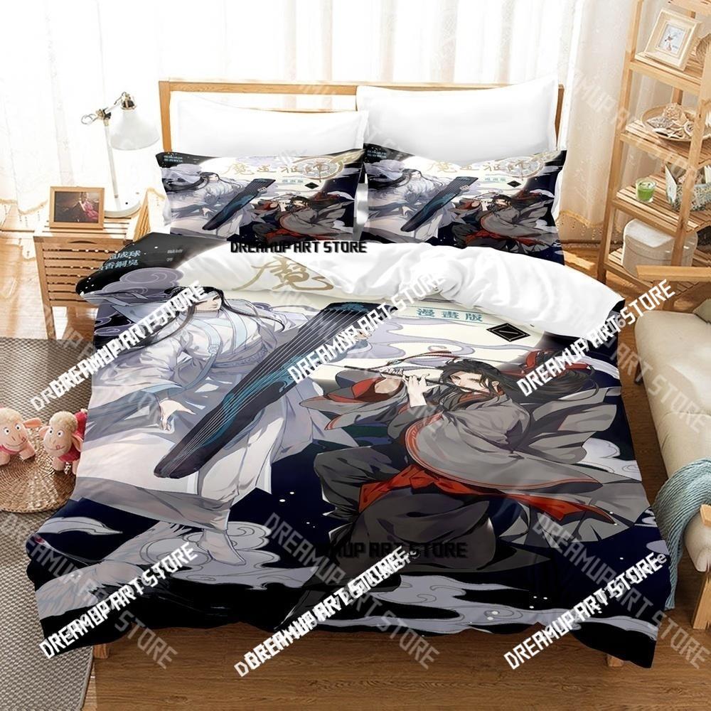 3D Print Mo Dao Zu Shi The Grandmaster of Demonic Cultivation Bedding Set Single Twin Full Queen King Size Bed Set Kids Bedroom
