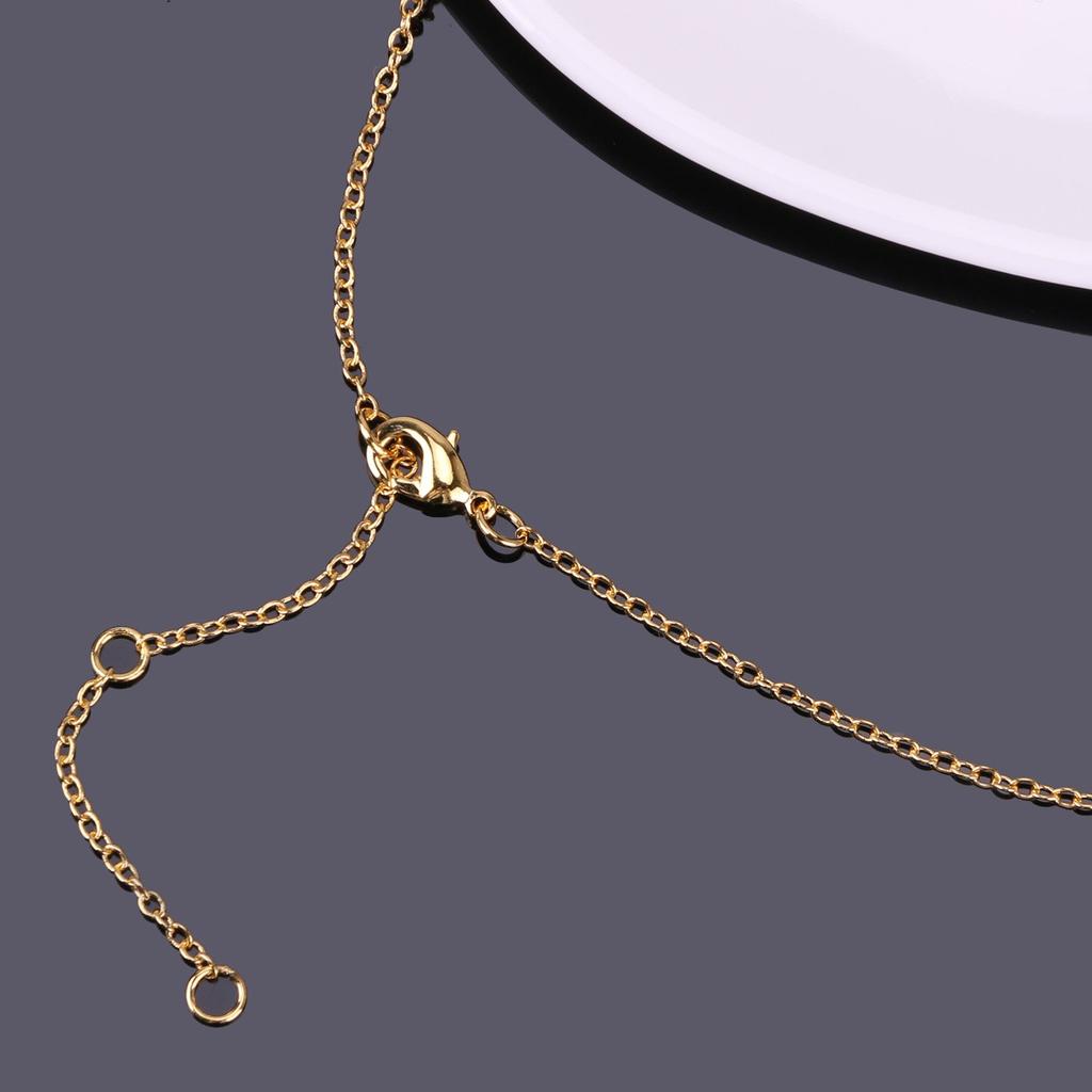 KELITCH Top Crystal Pendant Necklace Fashion Gold Chain for Women Jewelry Gift (Brown Gold)