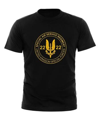 Maglietta SAS Special Air Service Forze Britanniche Elite Chi Osa Vince