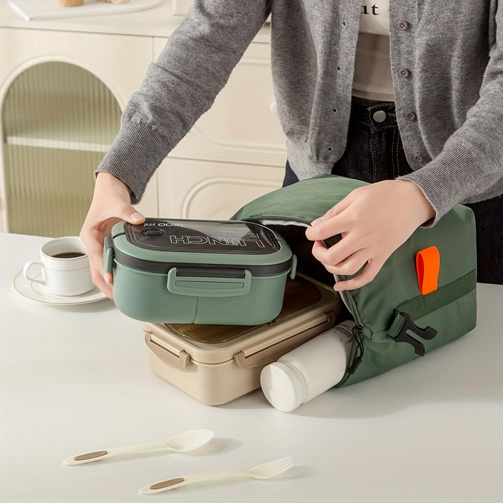 Modische und einfache Isoliertasche, für Berufstätige, Lunchbox-Tasche mit großem Fassungsvermögen, handgetragene Bentotasche für Schüler.